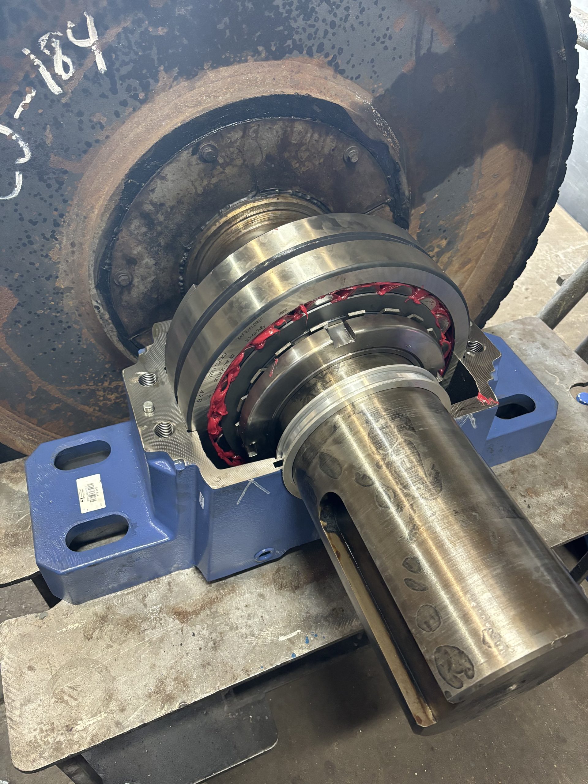 Plasma cutting in action