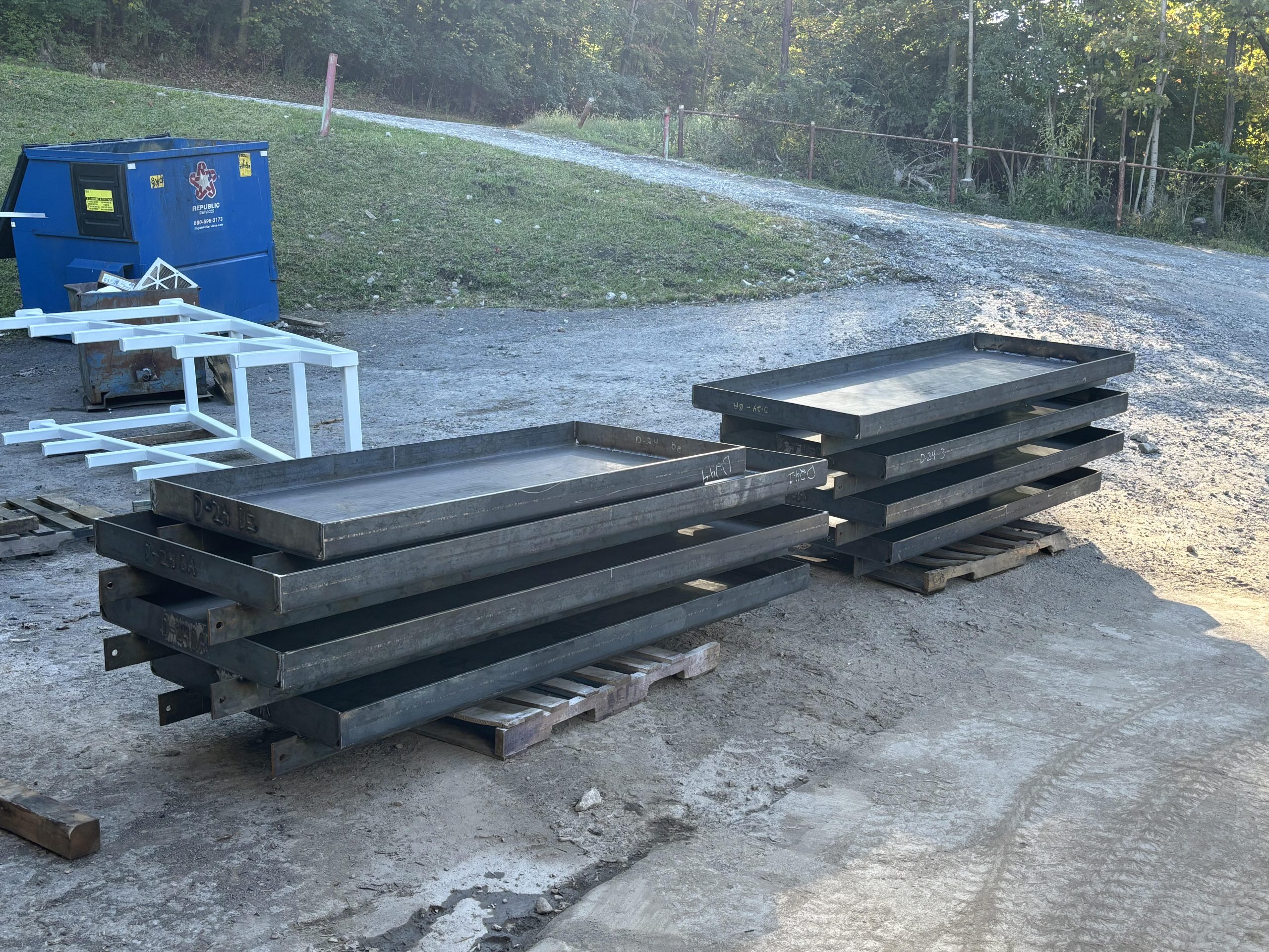 Completed structural steel